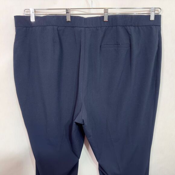 Catherines Plus Size 26W Dress Pants Navy Blue Trousers Right Fit Pockets 860 - Picture 5 of 8
